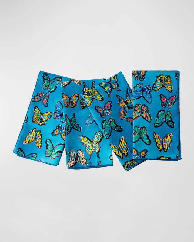 Lakeside Butterfly Cotton Dinner Napkin - 20"Sq.